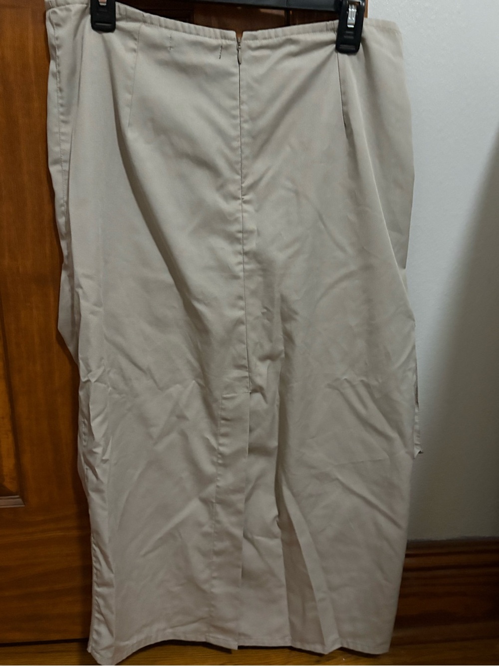 Motel Rocks Beige Ruched Drawstring Midi Skirt - Picture 2 of 2